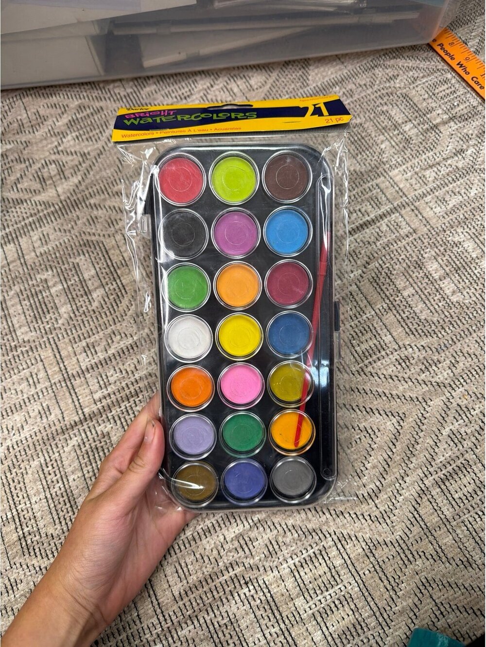 Darice Bright Watercolor Paint Set with Brush